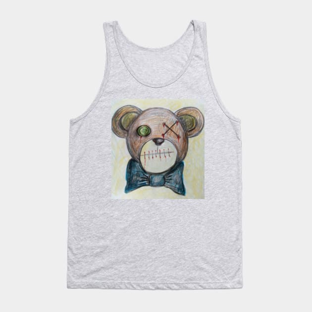 Sad teddy Tank Top by cjeff13